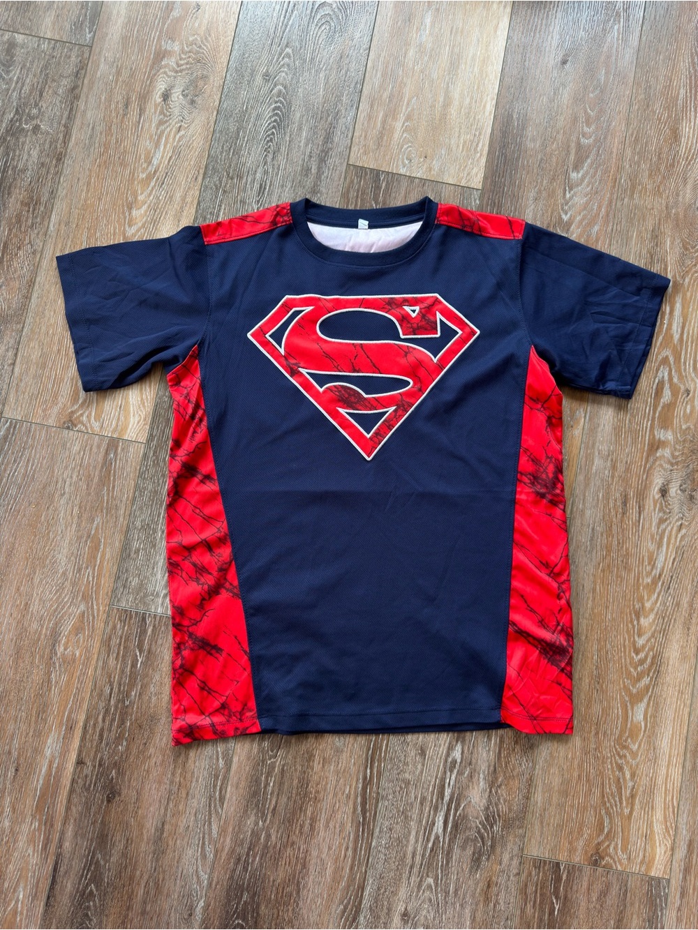 Youth XL Navy and Red Superman Logo Costume Shirt